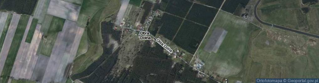 Zdjęcie satelitarne Obra Dolna ul.